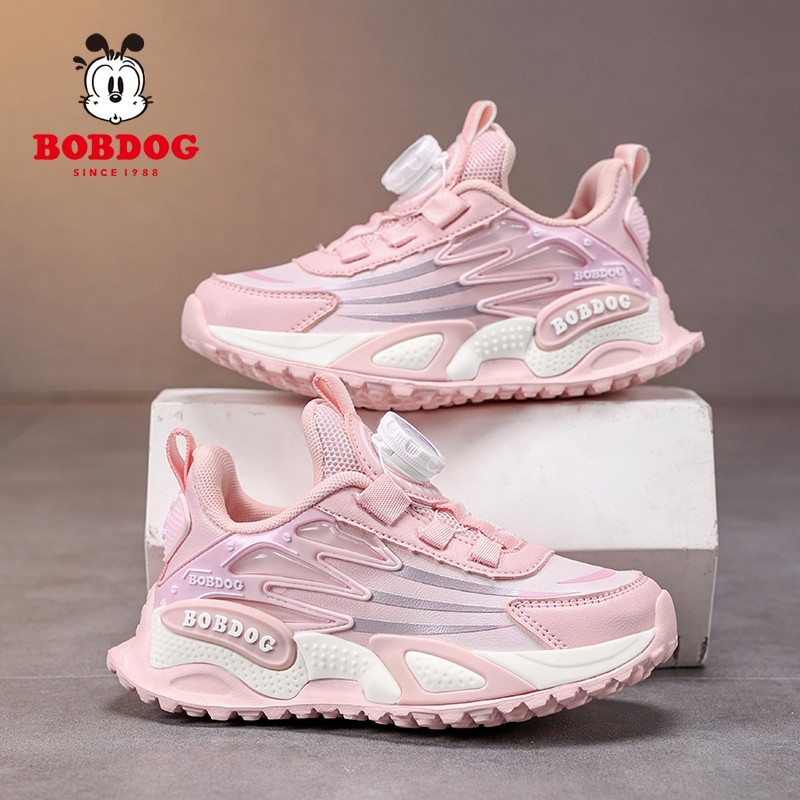 巴布豆女童运动鞋儿童加绒防水