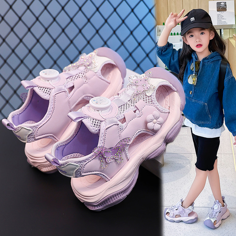女童凉鞋儿童鞋子公主鞋沙滩鞋
