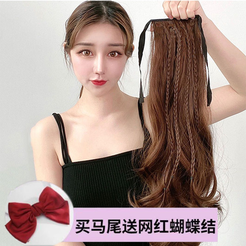 假发大波浪女马尾绑带式网红长