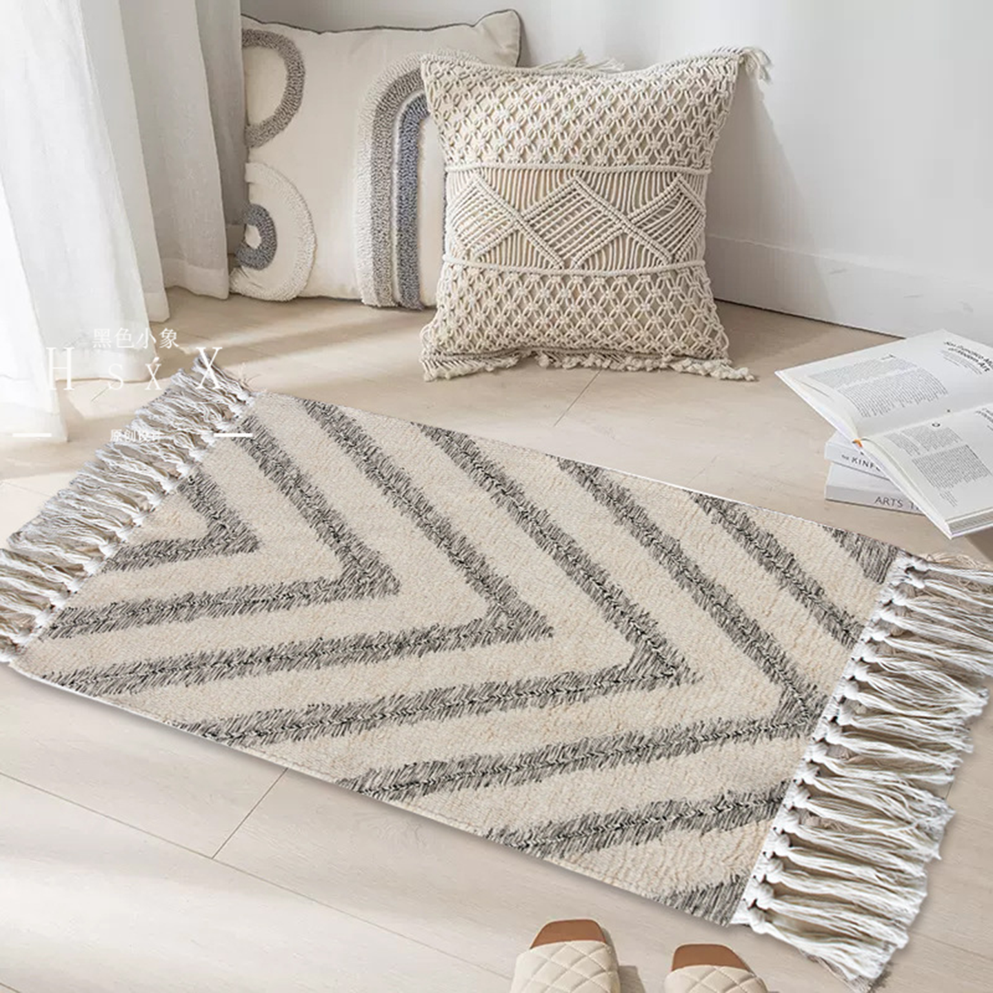 简约土耳其簇绒手工编织地毯客厅