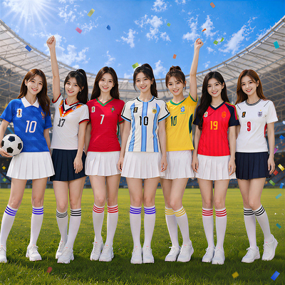2026足球宝贝世界杯球衣女啦啦操拉拉队演出夜场酒吧沐足KTV服装
