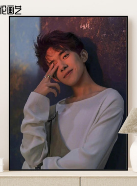易烊千玺数字油画tfboys明星人物2024新款手工diy填色手绘油彩画