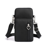 2026 Mobile phone bag for women, mini crossbody bag for summer, mobile phone cloth bag, vertical neck hanging portable wrist coin purse thumbnail 2