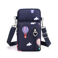 2026 Mobile phone bag for women, mini crossbody bag for summer, mobile phone cloth bag, vertical neck hanging portable wrist coin purse thumbnail 7