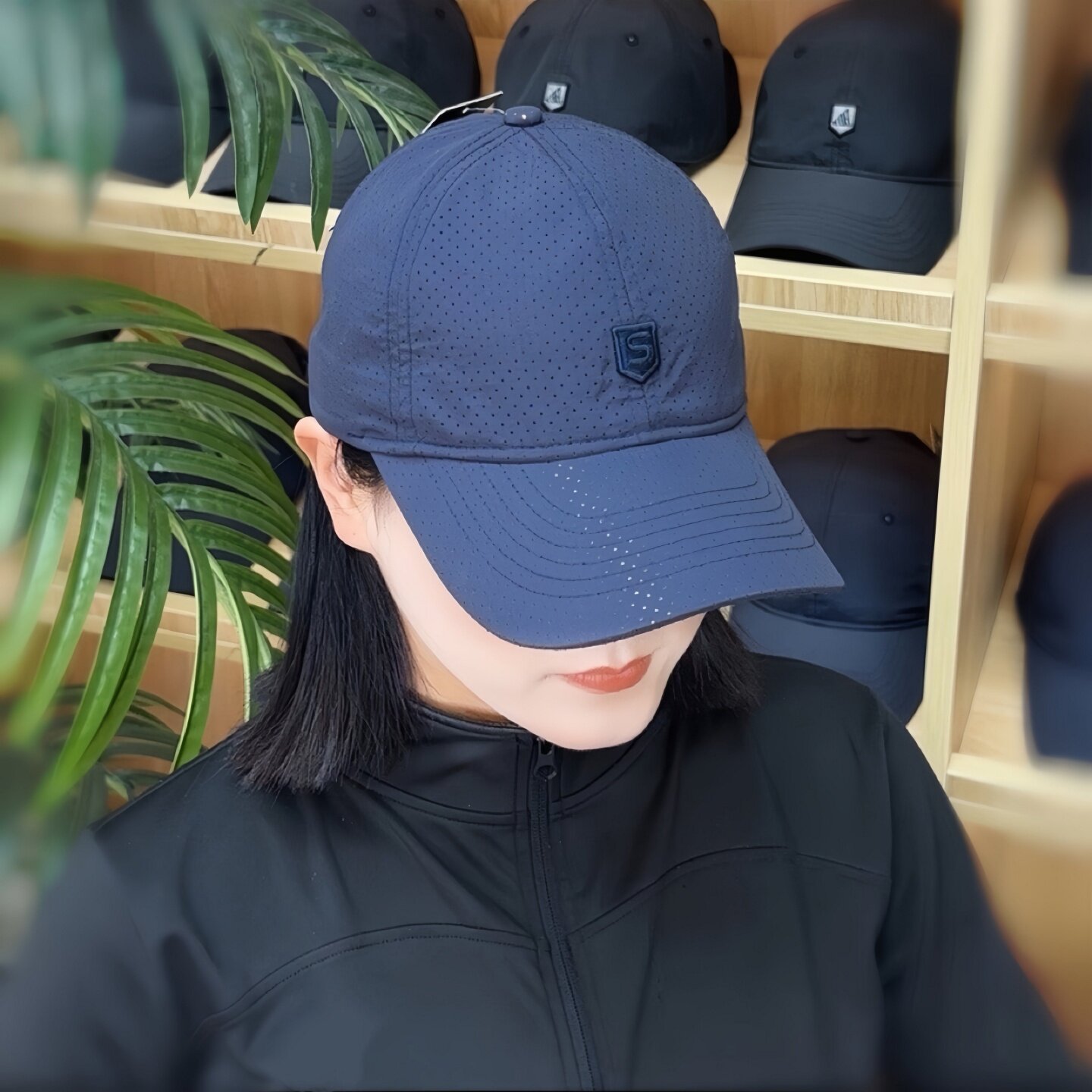 全打孔时尚休闲帽子钓鱼百搭透气夏天鸭舌帽太阳帽速干户外男士用