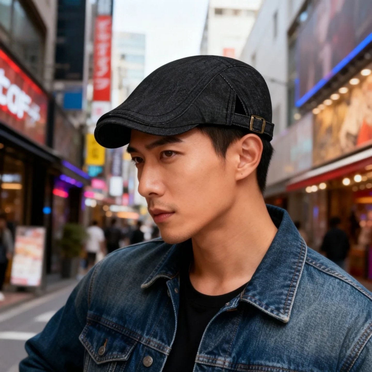 牛仔帽子士休闲文艺青年鸭舌前进帽春秋四季英伦可调节贝雷帽男款,服饰配件/皮带/帽子/围巾,帽子,淘宝优惠券,粉丝福利购,淘宝优惠卷