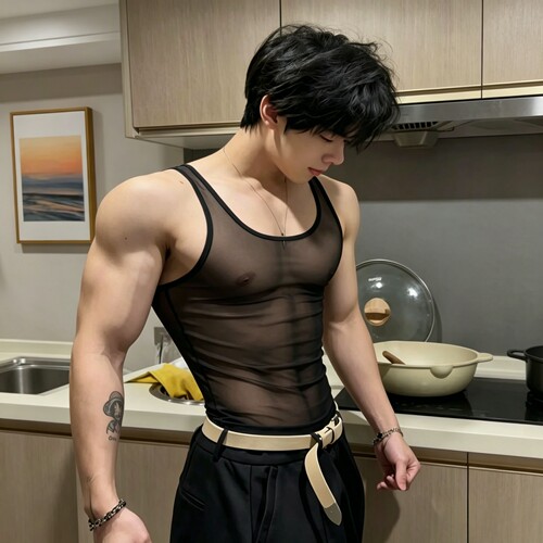 男士性感背心日常出门不好看吗？
