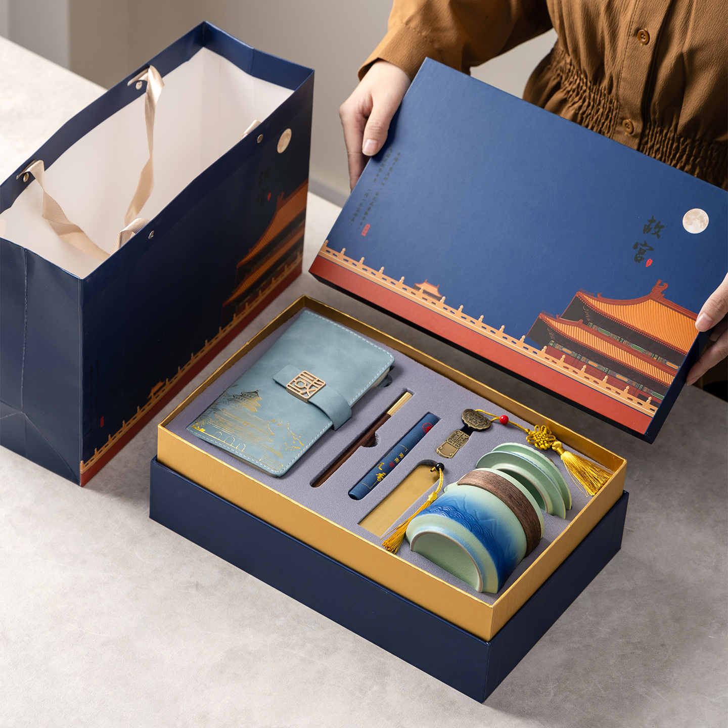 故宫文创快客杯茶具定制LOGO