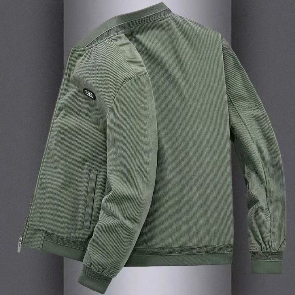 外套男2025秋冬春季新款工装宽松灯芯绒棒球领复古潮流上衣夹克男