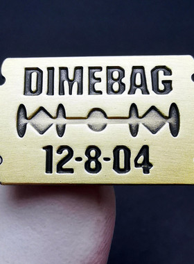 Dimebag Darrell刀片胸针重金属乐队摇滚音乐别针胸章金属合金徽