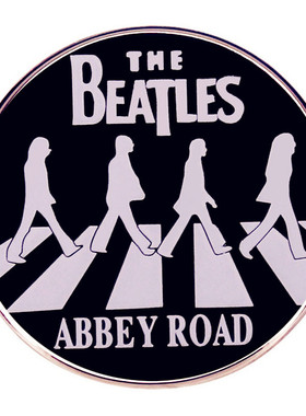 Abbey Road甲壳虫乐队胸针披头士别针摇滚乐队胸章合金徽章配饰