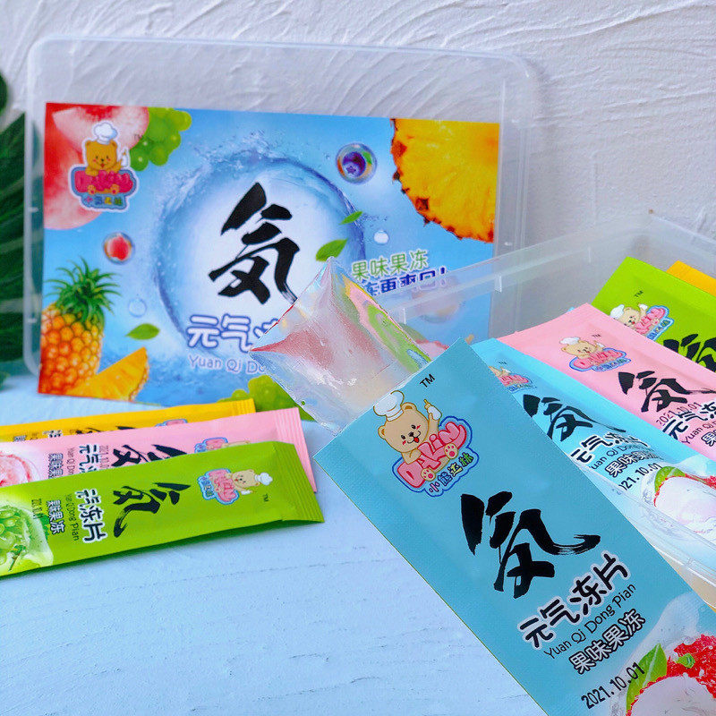 小熊达林元气冻片0卡0脂0热量魔芋蒟蒻零食果冻布丁手撕果板果味_虎窝淘