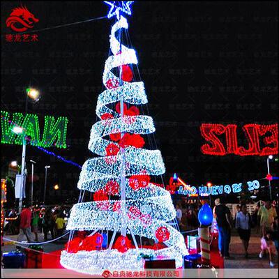 圣诞节发光灯树商场公园室外防水美陈灯光秀Christmastree彩灯