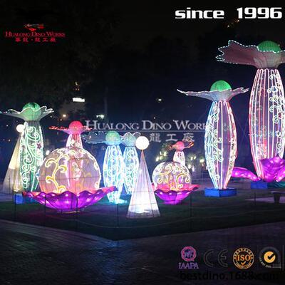 南国灯城自贡灯会制作厂家新款推出彩灯花灯彩车春节美陈引流