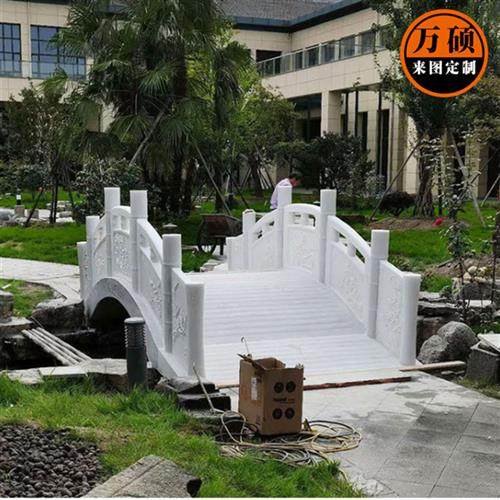 石雕石桥石拱桥庭院别墅园林公园户外流水小桥景观园林石雕桥摆件