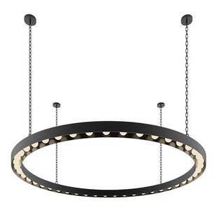 饰灯清吧餐厅咖啡厅网红酒吧吊灯 定制造型环形工业风大吊灯温馨装