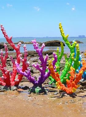 玻璃钢海洋动物景观装饰品仿真贝壳海螺造景道具摆件小鱼珊瑚雕塑