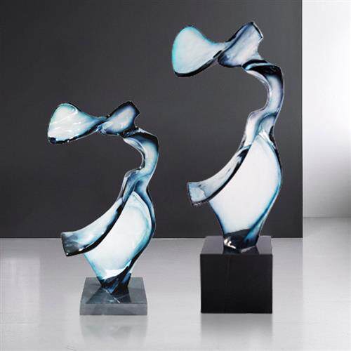 酒店大堂透明抽象摆件装饰会所客厅电视柜装饰品创意树脂工艺品