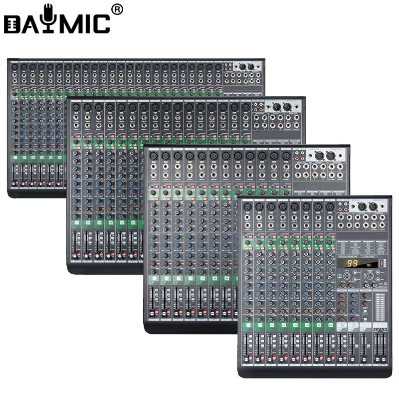 MQX专业演出小型数字混音台199种DSP效果器8121624路调音台