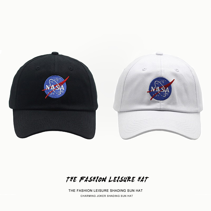 欧美潮牌NASA宇航员小众鸭舌帽子女潮百搭韩版街头遮阳帽棒球帽男
