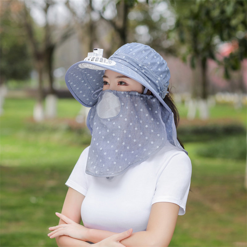 遮阳帽子女士夏季户外骑车农活图片