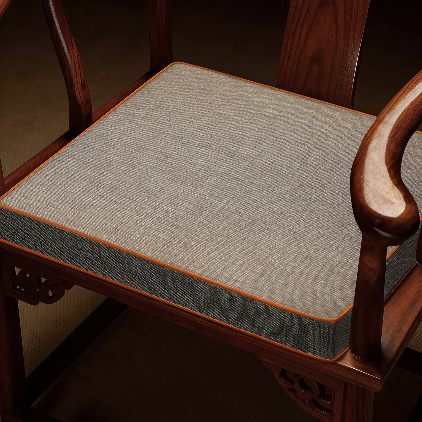 乳胶坐垫新中式红木沙发垫茶椅子垫实木餐椅圈椅太师椅座垫凳子垫