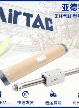 亚德客RMS10/16/20/25/32/40X100X150X200X300X500LB耦式无杆气缸