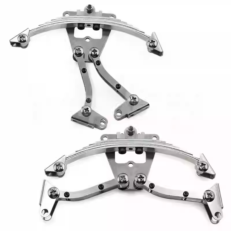 KCCP RC 1/14田宫拖头泥头后悬挂 不锈钢钢板diy拖头悬挂RZ024