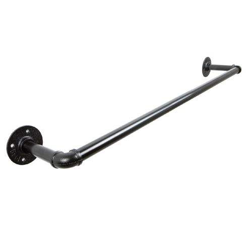 阳台晾衣杆固定式单杆飘窗简易