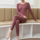 Удерживающий тепло комплект, приятный телу ростомер, зимнее термобелье, облегающий крой, высокая талия, увеличенная толщина, поддерживает постоянную температуру