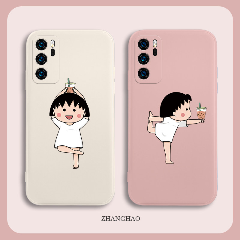 瑜伽樱桃小丸子适用小米12手机壳x少女心11ultra可爱10s女款红米k50