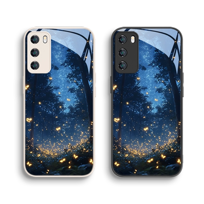 华为手机壳萤火虫星空玻璃小清新