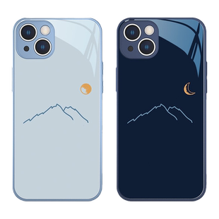 日照金山小米17pro手机壳12/15男士13新款11ultra小众14高级感10简约红米k60玻璃k80适用civi4pro套k70至尊版