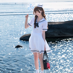 【clearstone】海军水手服航海少女梦白色