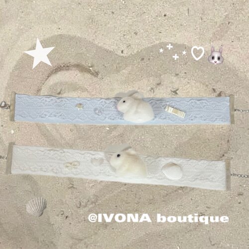 IVONA原创可爱贝壳兔子chocker