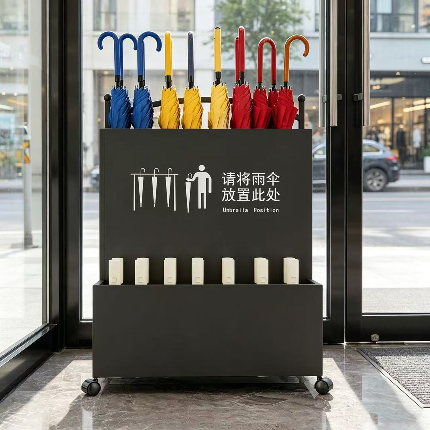 热卖1万+雨伞收纳架可定制LOGO图片