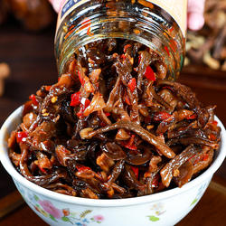 三知情鹿茸菇湖南开味下饭菜酱菜咸菜辣椒酱香辣下饭即食瓶装