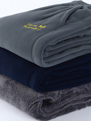 潮牌加绒卫裤男冬季加厚潮流直筒宽松长裤百搭休闲保暖摇粒绒裤子