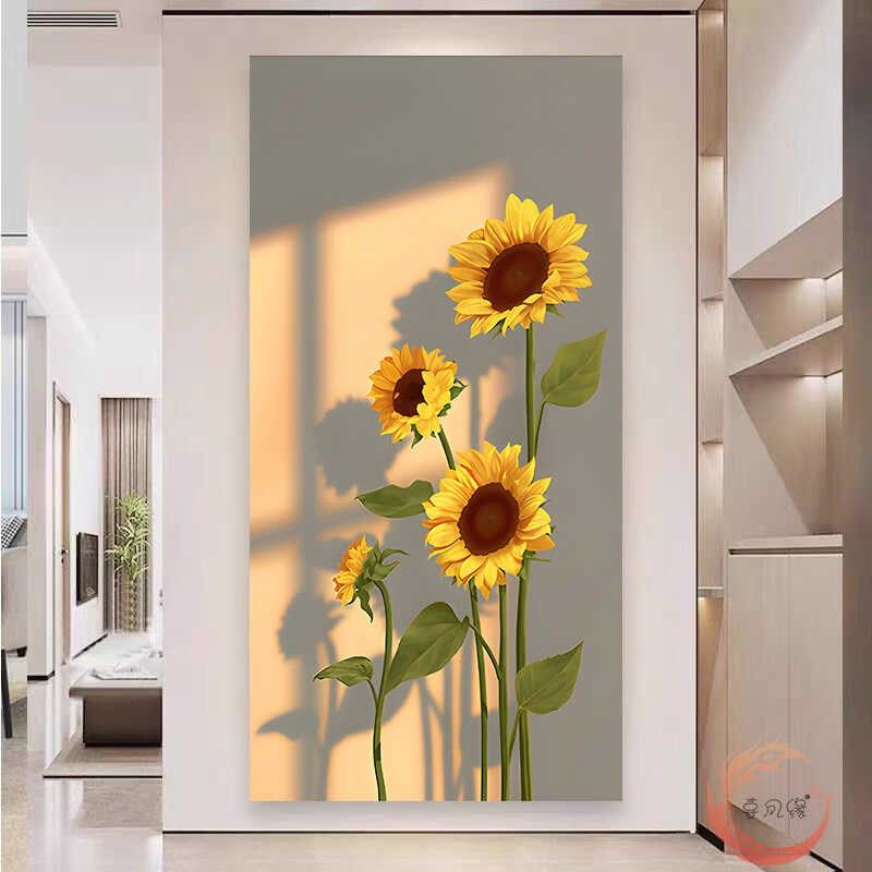 2024新款入户玄关装饰画饭厅贴画过道壁画自粘画奶油风植物花卉,家居饰品,现代装饰画,淘宝优惠券,粉丝福利购,淘宝优惠卷