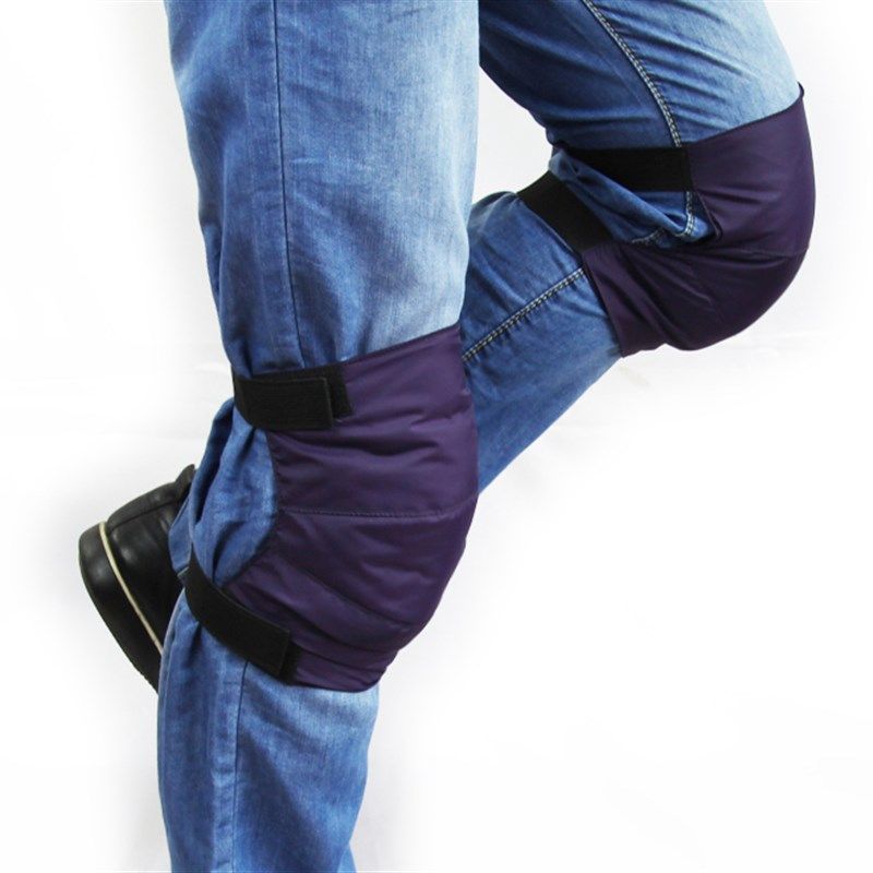 羽绒护膝保暖秋冬季男骑车挡风保护膝盖关节N女加厚老寒腿粘扣护