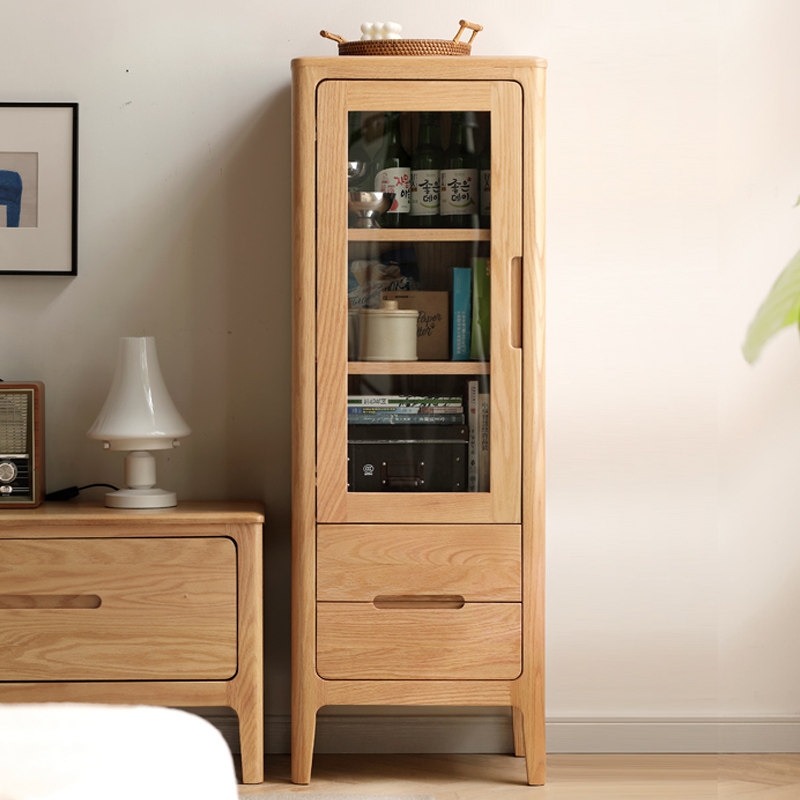 全实木橡木电视机边柜酒柜立柜酒柜角柜侧柜小户型现代简约北欧,住宅家具,酒柜,淘宝优惠券,粉丝福利购,淘宝优惠卷
