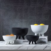 现北欧创意陶瓷三脚果盘摆件软装 客厅K茶几桌面脚收纳家居饰品