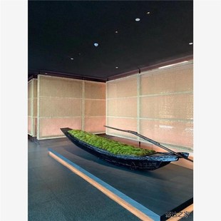 木船仿古装饰木船乌篷船摄影道具船实木摆件装饰花船景观船户外