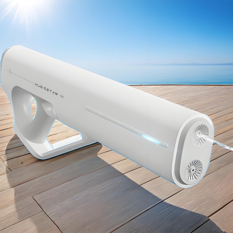 新款大米脉冲电动水枪玩s具儿童喷水大容量防水自动吸水漂流打水