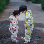 雨 男女童防雨防水服全身小童宝R宝2024新款 儿童连体雨衣雨裤 套装