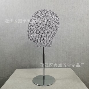 服装店帽子模特h道具展示架眼镜饰品陈列橱窗电镀摆件男女头模展