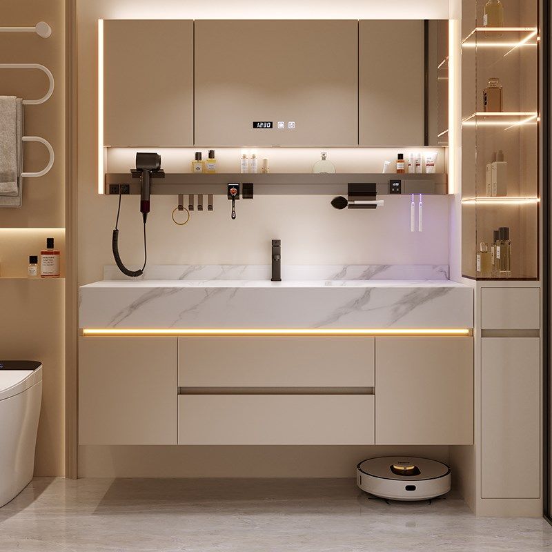 2025新款岩板热弯一体盆浴室柜组合卫生间洗漱台洗手池洗脸池盆柜,家装主材,浴室柜组合,淘宝优惠券,粉丝福利购,淘宝优惠卷