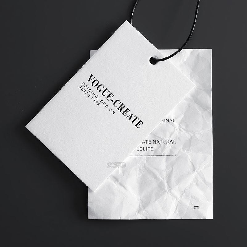 服装店吊牌定制撕不破纸高档现货吊牌订做LOGO标签衣服吊牌定做