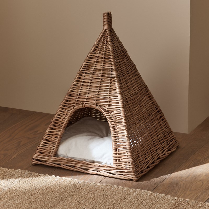 猫窝夏季四季通用藤编可拆洗草编狗窝凉窝柳编猫咪帐篷保暖宠物窝