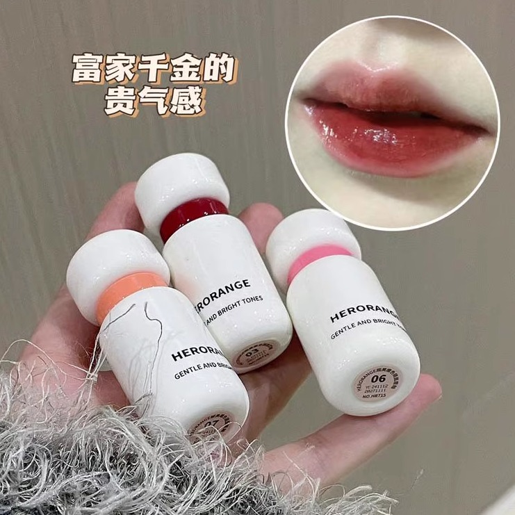 婉美嫩色镜面唇釉滋润镜面水光嘟嘟唇秋冬显色持妆唇彩~HERORANGE